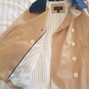 JCrew Cropped Trench Coat